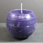 Rustic 10cm Diameter Purple Ball Candles